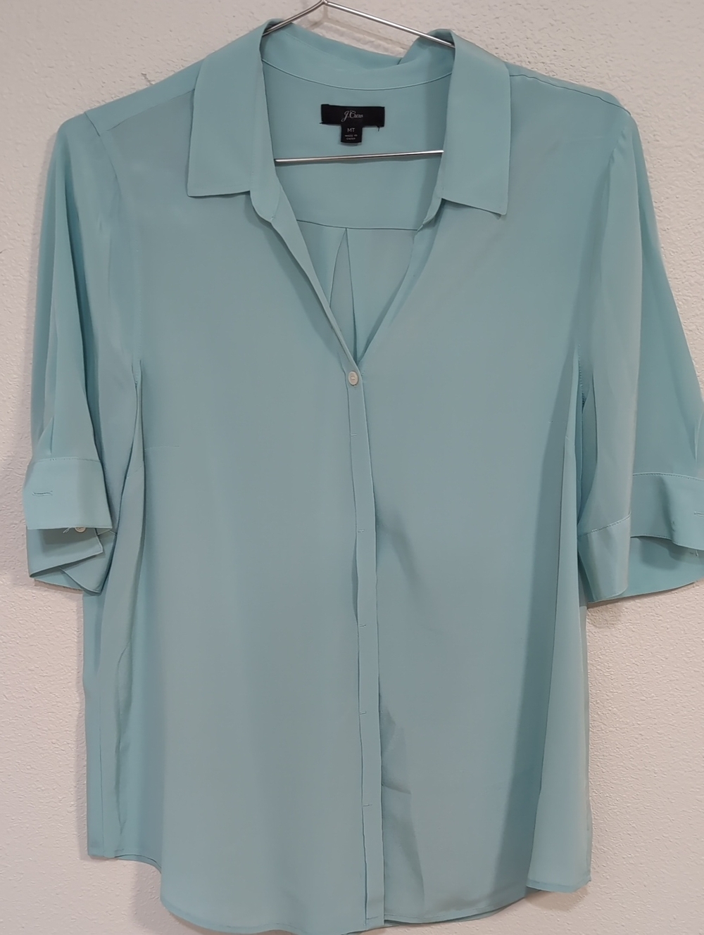 J Crew Silk Shirt Like New
